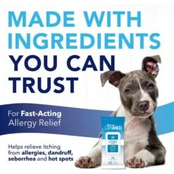 TropiClean Oxy Med Allergy Relief Wipes For Dogs & Cats 12 TropiClean Oxy Med Allergy Relief Wipes For Dogs & Cats -Pet Wellness 84814 PT3. AC SS1800 V1663605108