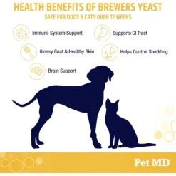 Pet MD Garlic & Brewers Yeast Dog & Cat Supplement -Pet Wellness 848182 PT3. AC SS1800 V1686141722