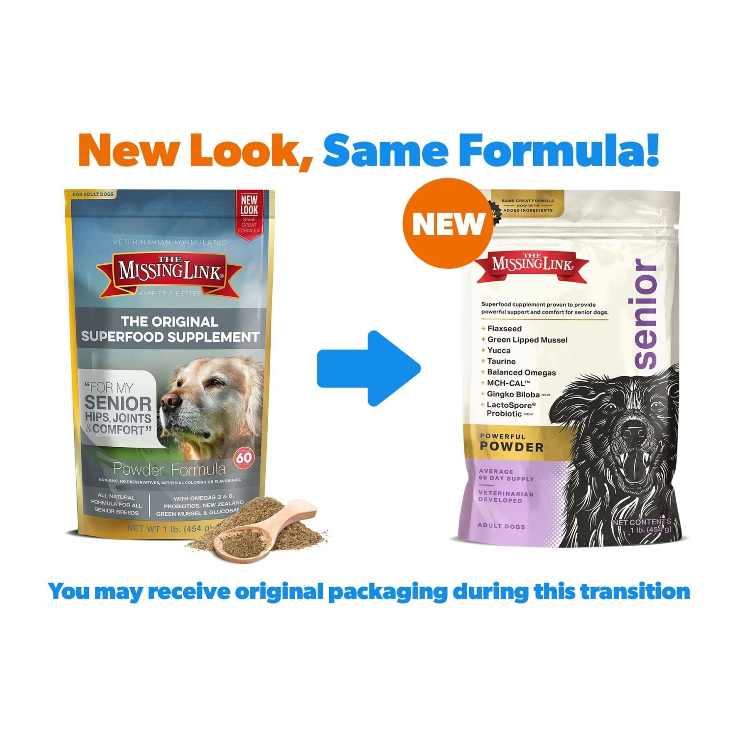 The Missing Link Ultimate Canine Senior Health Formula Dog Supplement 2 The Missing Link Ultimate Canine Senior Health Formula Dog Supplement - Image 2