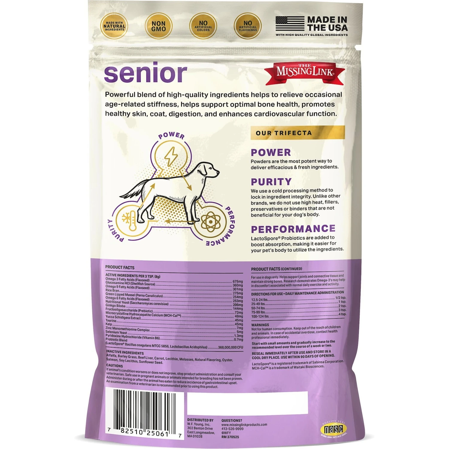 The Missing Link Ultimate Canine Senior Health Formula Dog Supplement 3 The Missing Link Ultimate Canine Senior Health Formula Dog Supplement - Image 3
