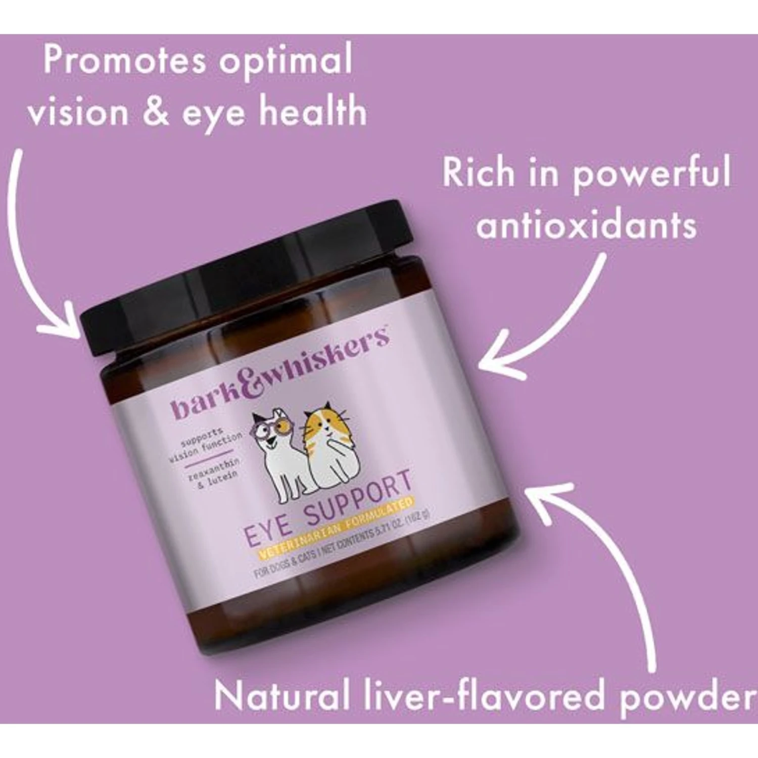 Bark And Whiskers Eye Support Dog & Cat Supplement 3 Bark And Whiskers Eye Support Dog & Cat Supplement - Image 3