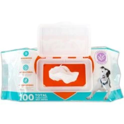 ASPCA Dog Wipes, 100 Count, Citrus Scented -Pet Wellness 854790 PT4. AC SS1800 V1685471214