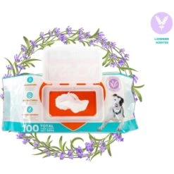 ASPCA Dog Wipes, 100 Count, Citrus Scented -Pet Wellness 854790 PT5. AC SS1800 V1685465457