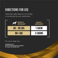 Purina Pro Plan Veterinary Diets Joint Supplement For Dogs, Hip & Joint Soft Chews For Small Dogs, 30 Count 15 Purina Pro Plan Veterinary Diets Joint Supplement For Dogs, Hip & Joint Soft Chews For Small Dogs, 30 Count -Pet Wellness 856070 PT6. AC SS1800 V1700160683
