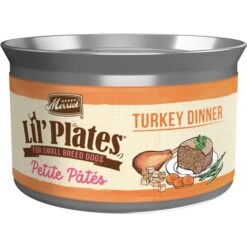 Merrick Lil Plates Petite Pates Adult Grain-Free Turkey Dinner Wet Dog Food 3-oz Can, Case Of 24