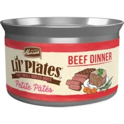 Merrick Lil Plates Petite Pates Adult Grain-Free Beef Dinner Wet Dog Food 3-oz Can, Case Of 24