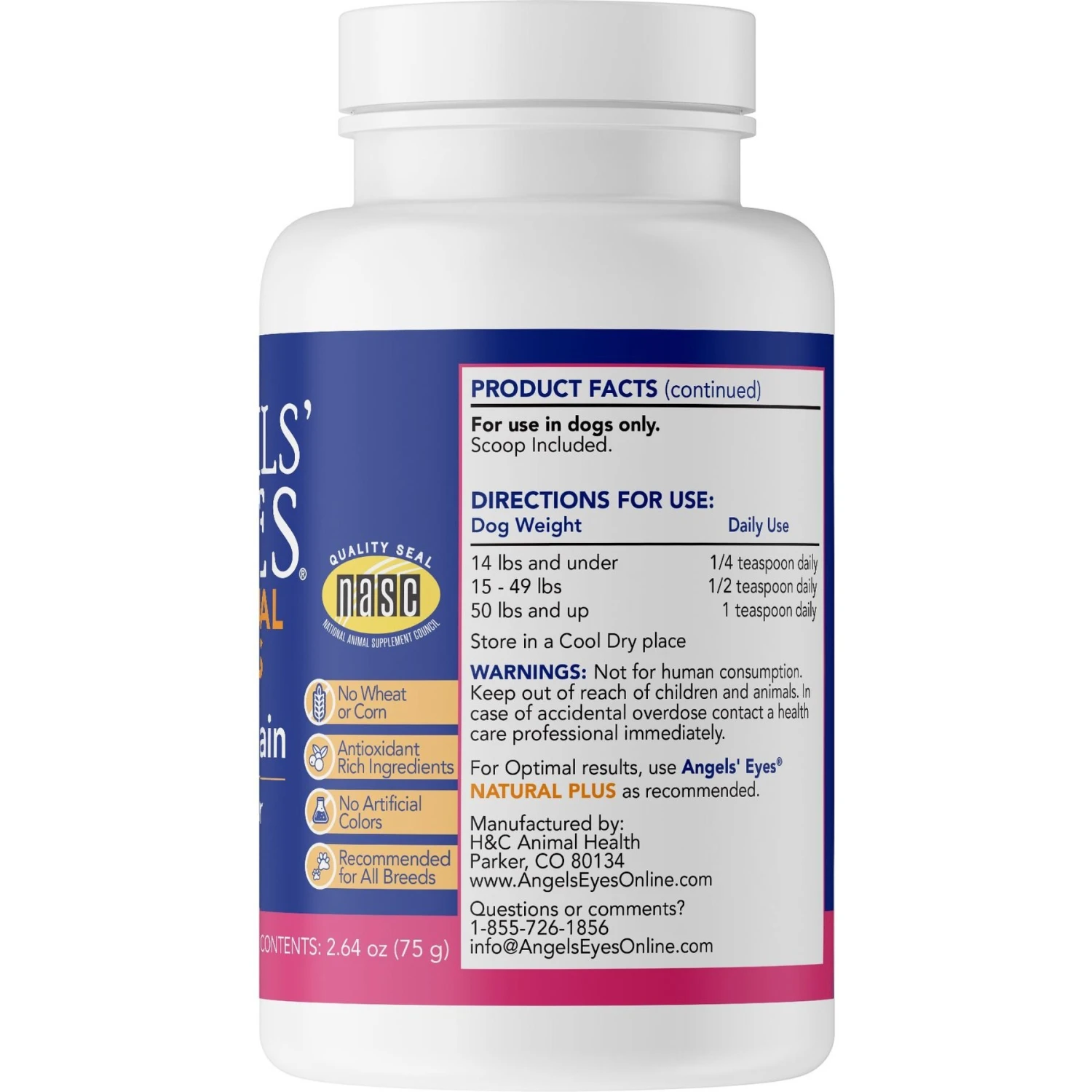 Angels' Eyes Plus Beef Flavored Powder Tear Stain Supplement For Dogs & Cats 2 Angels' Eyes Plus Beef Flavored Powder Tear Stain Supplement For Dogs & Cats - Image 2