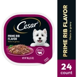 Cesar Filets In Gravy Prime Rib Adult Small Breed Wet Dog Food Trays -Pet Wellness 86063 PT2. AC SS1800 V1695650670