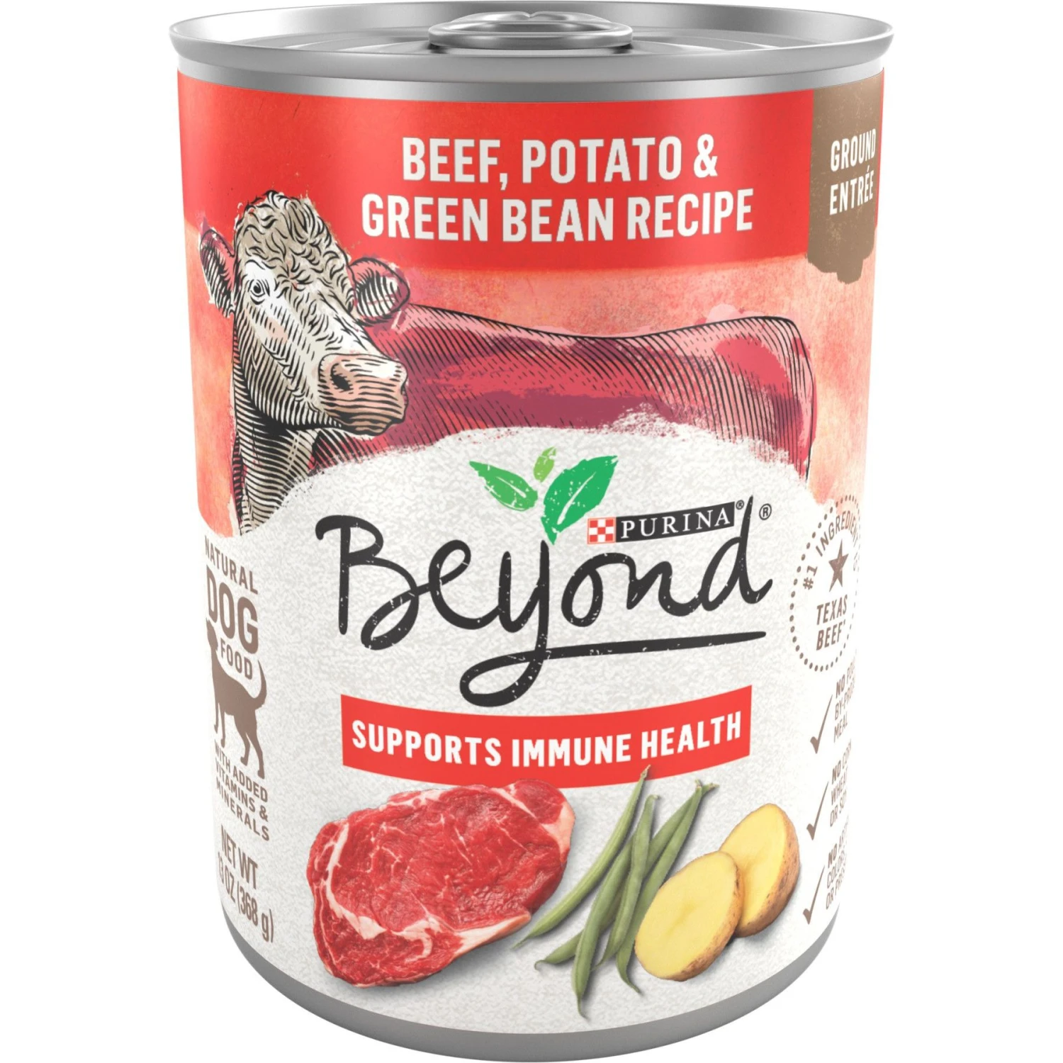 Purina Beyond Natural Grain-Free Beef Potato & Green Bean Recipe Ground Entree Wet Dog Food 1 Purina Beyond Natural Grain-Free Beef Potato & Green Bean Recipe Ground Entree Wet Dog Food
