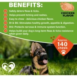 Beloved Pets Flea & Tick Prevention Chewable Pills For Dogs, 10-oz Pack -Pet Wellness 862558 PT2. AC SS1800 V1685490916