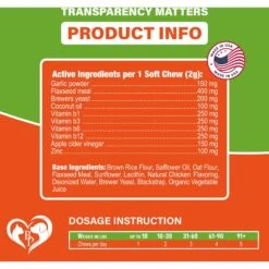 Beloved Pets Flea & Tick Prevention Chewable Pills For Dogs, 10-oz Pack -Pet Wellness 862558 PT4. AC SS1800 V1684875339