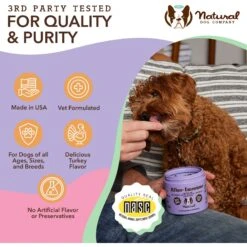 Natural Dog Company AllerImmune Chews Dog Supplement, 90 Count -Pet Wellness 864070 PT6. AC SS1800 V1701882444