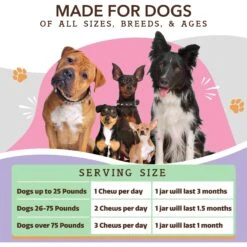 Natural Dog Company AllerImmune Chews Dog Supplement, 90 Count -Pet Wellness 864070 PT8. AC SS1800 V1684875284