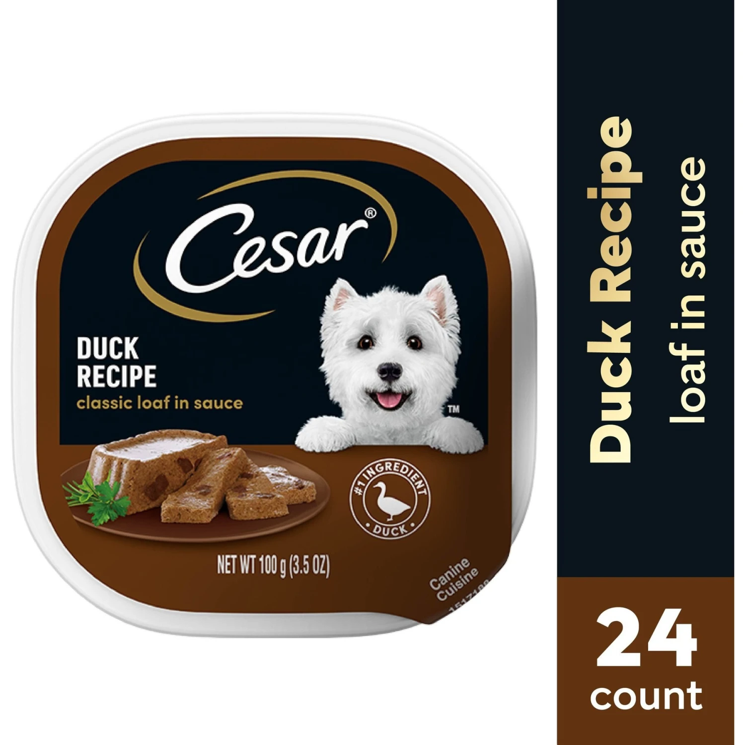 Cesar Classic Loaf In Sauce Duck Recipe Dog Food Trays 3 Cesar Classic Loaf In Sauce Duck Recipe Dog Food Trays - Image 3