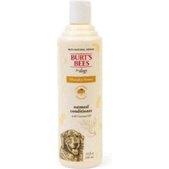 Burt's Bees Manuka Honey Oatmeal Coconut Oil Dog Conditioner, 10-oz Bottle