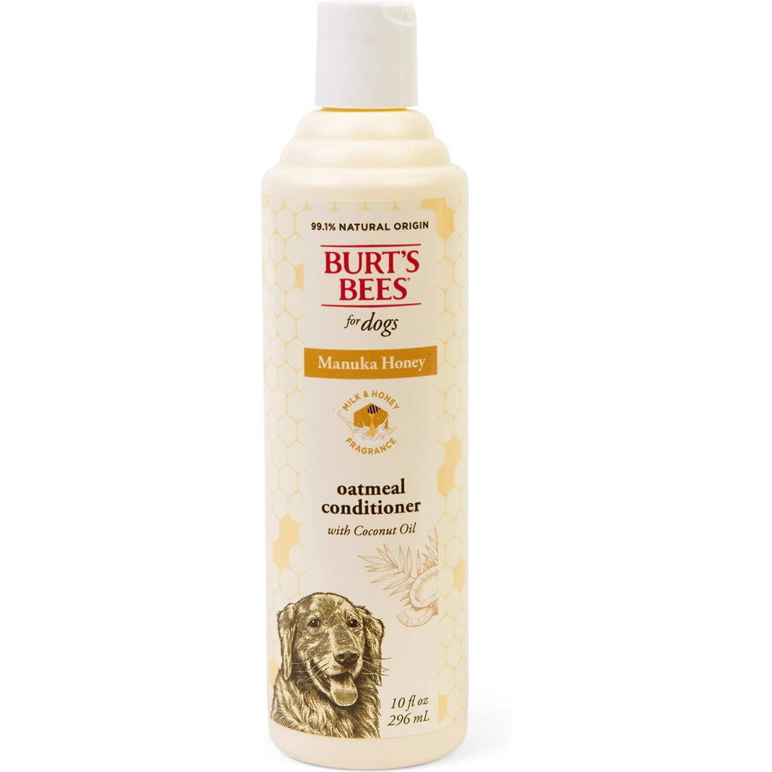 Burt's Bees Manuka Honey Oatmeal Coconut Oil Dog Conditioner, 10-oz Bottle 1 Burt's Bees Manuka Honey Oatmeal Coconut Oil Dog Conditioner, 10-oz Bottle