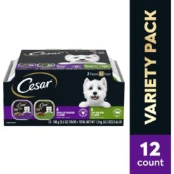 Cesar Classic Loaf In Sauce Top Sirloin & Grilled Chicken Flavors Variety Pack Grain-Free Small Breed Adult Wet Dog Food Trays 11 Cesar Classic Loaf In Sauce Top Sirloin & Grilled Chicken Flavors Variety Pack Grain-Free Small Breed Adult Wet Dog Food Trays -Pet Wellness 86452 PT2. AC SS1800 V1695653116