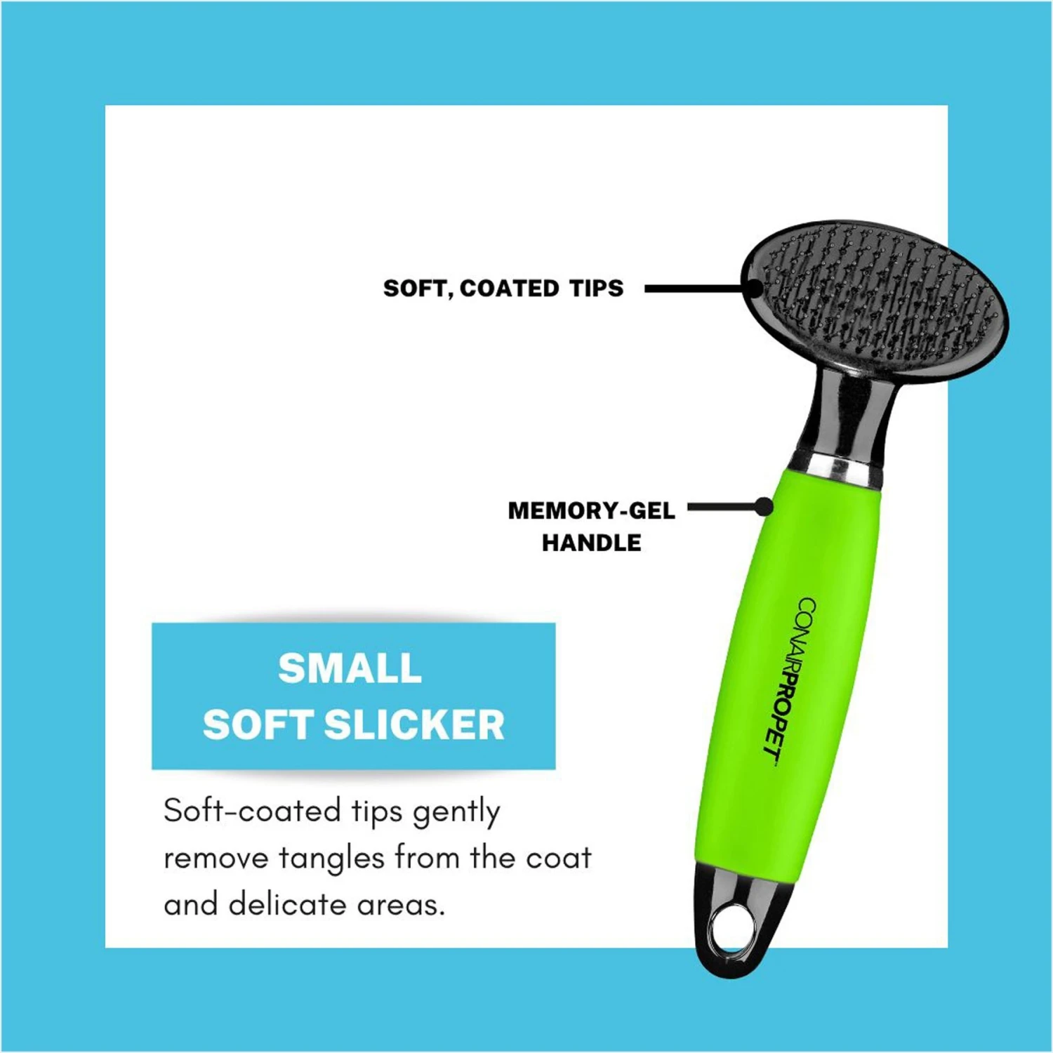 ConairPROPET Cat & Dog Grooming Starter Value Pack, 2-Pack, Green 3 ConairPROPET Cat & Dog Grooming Starter Value Pack, 2-Pack, Green - Image 3