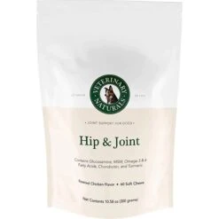 Vet Naturals Hip & Joint Chew Supplement For Dogs, 60 Count