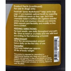 PeakTails Senior Multivitamin Tablet Supplement For Dogs 9 PeakTails Senior Multivitamin Tablet Supplement For Dogs -Pet Wellness 867790 PT3. AC SS1800 V1686077615