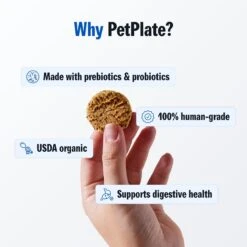 PetPlate Human Grade Soothe Operator Probiotic Digestive Soft Chews Dog Supplement, 28 Count -Pet Wellness 868030 PT2. AC SS1800 V1688419155