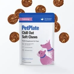 PetPlate Human Grade Chill Out Calming Soft Chews Dog Supplement, 28 Count