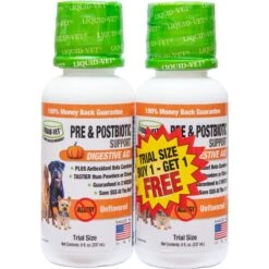 Liquid-Vet K9 Pre & PostBiotic Support Unflavored Dog Digestive Aid, 8-oz Bottle, 2 Count