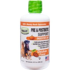 Liquid-Vet K9 Pre & PostBiotic Support Chicken Flavor Dog Digestive Aid, 32-oz Bottle