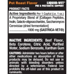 Liquid-Vet K9 Pre & PostBiotic Support Pot Roast Flavor Dog Digestive Aid, 32-oz Bottle -Pet Wellness 870118 PT1. AC SS1800 V1685649727