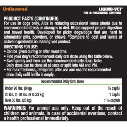 Liquid-Vet K9 Pre & PostBiotic Support Unflavored Dog Digestive Aid, 32-oz Bottle -Pet Wellness 870134 PT2. AC SS1800 V1685649779