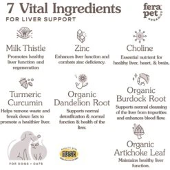 Fera Pet Organics Liver Support For Dogs & Cats -Pet Wellness 871110 PT2. AC SS1800 V1685991578