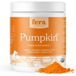 Fera Pet Organics USDA Organic Pumpkin Plus Fiber Support For Dogs & Cats