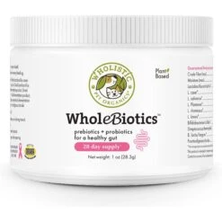 Wholistic Pet Organics WholeBiotics Dog & Cat Supplement, 1-oz Bottle
