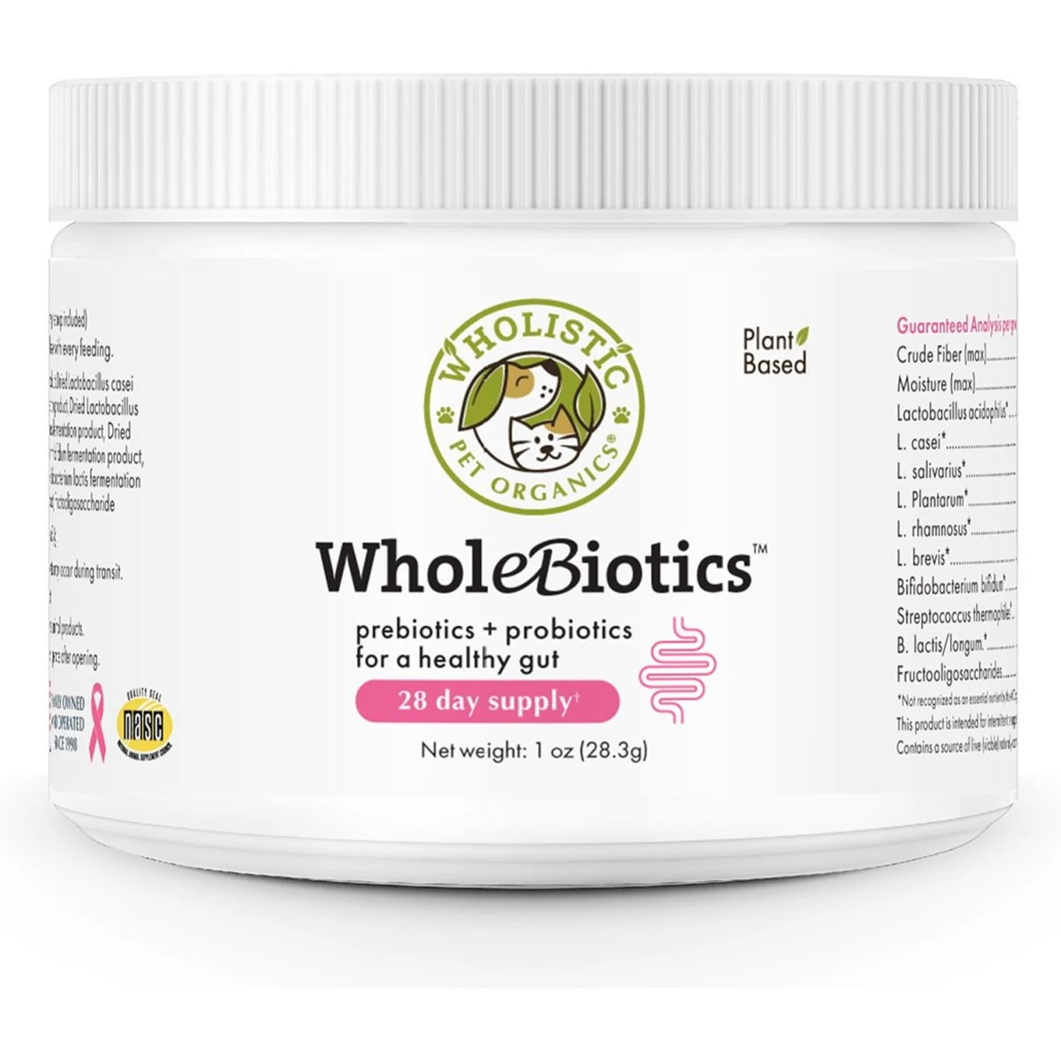 Wholistic Pet Organics WholeBiotics Dog & Cat Supplement, 1-oz Bottle 1 Wholistic Pet Organics WholeBiotics Dog & Cat Supplement, 1-oz Bottle