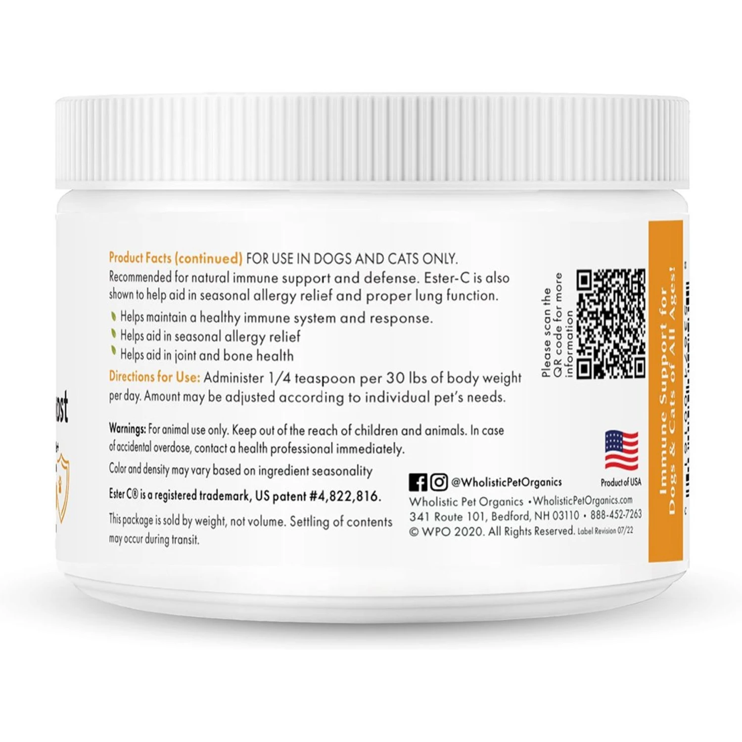 Wholistic Pet Organics Immune Boost Dog & Cat, 2-oz Bottle 3 Wholistic Pet Organics Immune Boost Dog & Cat, 2-oz Bottle - Image 3