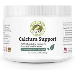 Wholistic Pet Organics Calcium Support Dog & Cat Supplement, 2.5-oz Bottle