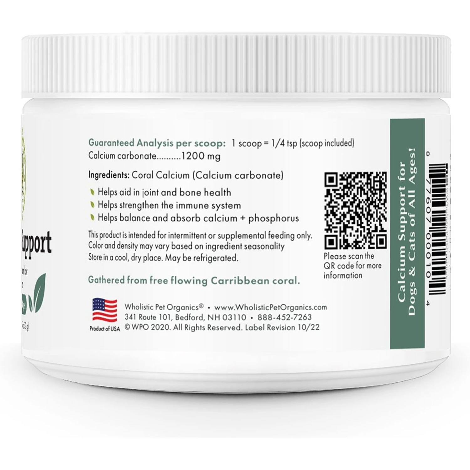 Wholistic Pet Organics Calcium Support Dog & Cat Supplement, 2.5-oz Bottle 3 Wholistic Pet Organics Calcium Support Dog & Cat Supplement, 2.5-oz Bottle - Image 3