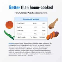 PetPlate Human Grade Chompin Chicken Entree Dog Food -Pet Wellness 878422 PT3. AC SS1800 V1688416029