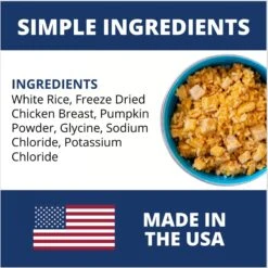 Under The Weather Rice, Chicken & Pumpkin Freeze-Dried Dog Food, 6-oz Bag, 3 Count -Pet Wellness 878734 PT3. AC SS1800 V1687202677