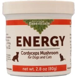 Animal Essentials Energy Cordyceps Mushroom Cat & Dog Vitamin Supplement, 80-gm Jar