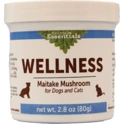 Animal Essentials Wellness Maitake Mushroom Cat & Dog Vitamin Supplement, 80-gm Jar