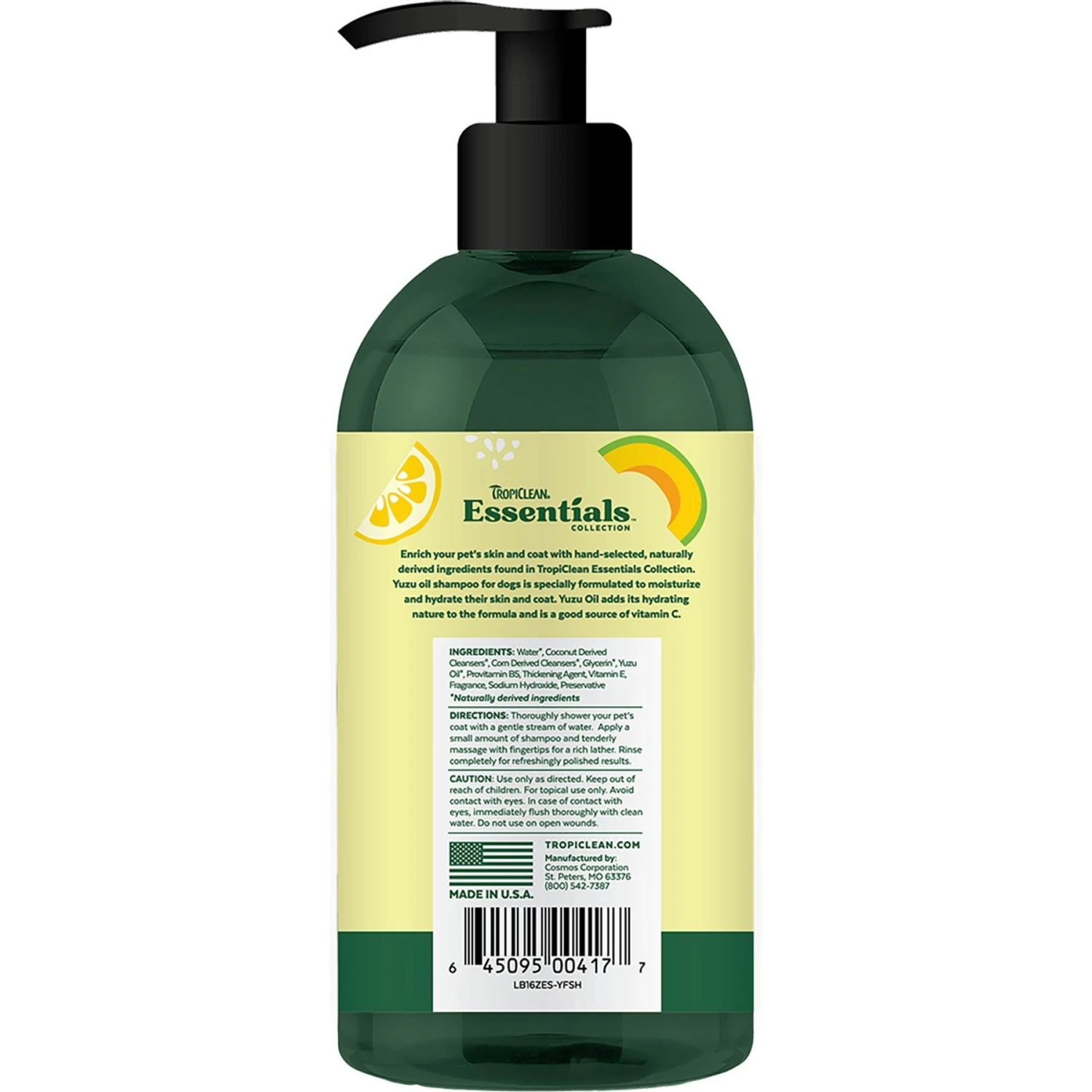 TropiClean Essentials Yuzu Fruit Dog Shampoo, 16-oz Bottle 2 TropiClean Essentials Yuzu Fruit Dog Shampoo, 16-oz Bottle - Image 2