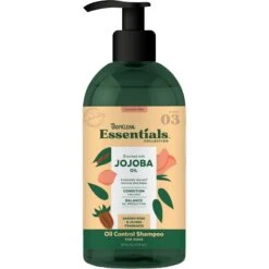 TropiClean Essentials Jojoba Oil Dog Shampoo, 16-oz Bottle