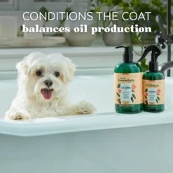 TropiClean Essentials Jojoba Oil Dog Shampoo, 16-oz Bottle -Pet Wellness 883086 PT3. AC SS1800 V1686942944