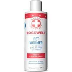 Dogswell Remedy+Recovery Pet Wormer For Dogs & Cats, 8-oz Bottle