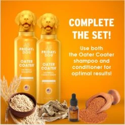 Friday's Dog Moisturizing Oater Coater Oatmeal Dog & Puppy Shampoo, 12-oz Bottle -Pet Wellness 889286 PT6. AC SS1800 V1690382976