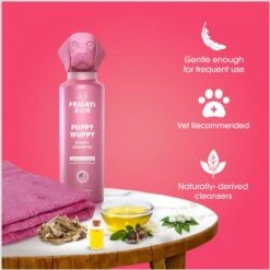 Friday's Dog Puppy Wuppy Sensitive Dog & Puppy Shampoo, 12-oz Bottle -Pet Wellness 889350 PT4. AC SS1800 V1690382941