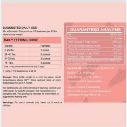 Chew + Heal Pure Wild Alaskan Omega Salmon Oil Skin & Coat Liquid Supplement For Dogs 17 Chew + Heal Pure Wild Alaskan Omega Salmon Oil Skin & Coat Liquid Supplement For Dogs -Pet Wellness 889526 PT8. AC SS1800 V1686947539