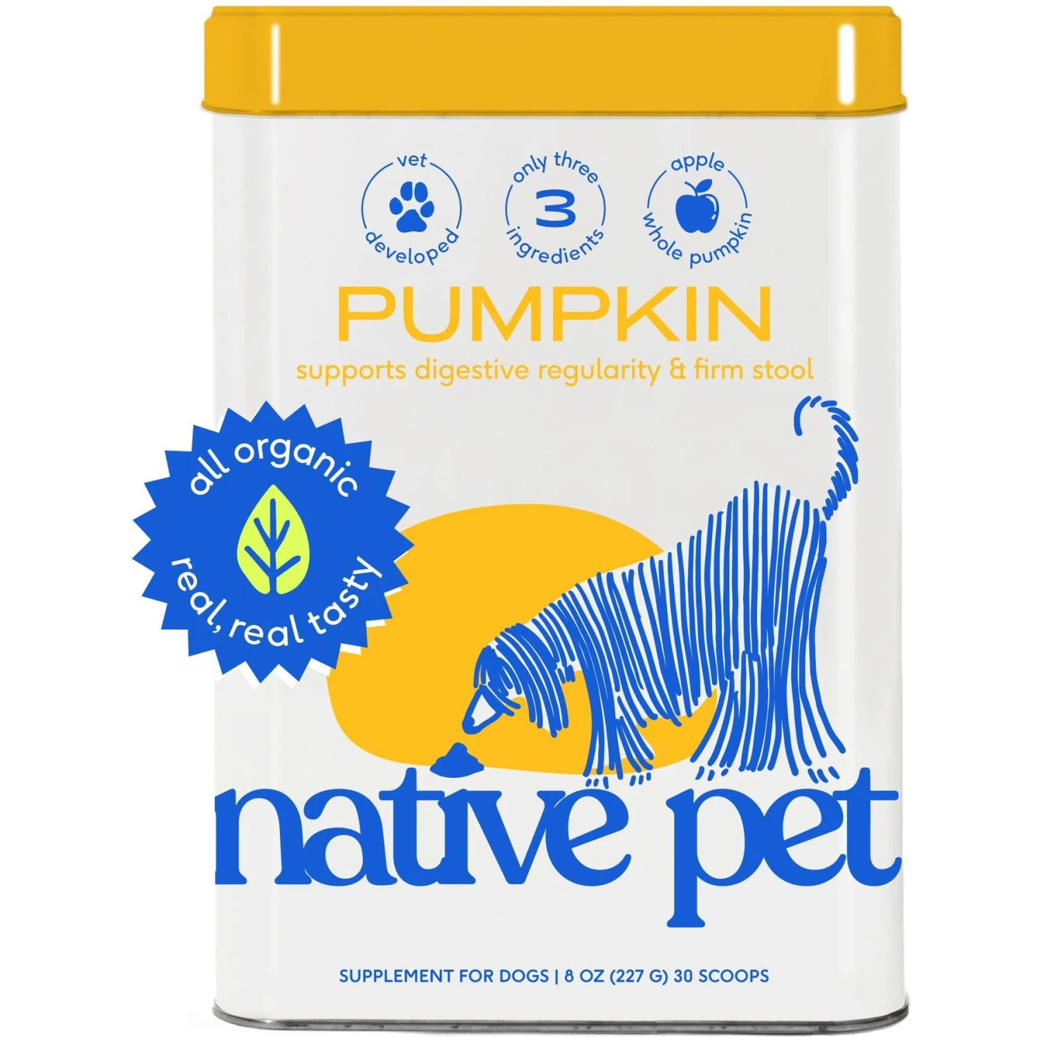 Native Pet Organic Pumpkin Fiber Powder Dog Supplement & Native Pet Vet-Formulated Probiotic & Prebiotic Digestive Issues Powder Supplement For Dogs 2 Native Pet Organic Pumpkin Fiber Powder Dog Supplement & Native Pet Vet-Formulated Probiotic & Prebiotic Digestive Issues Powder Supplement For Dogs - Image 2
