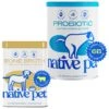 Native Pet Vet-Formulated Probiotic & Prebiotic Digestive Issues Powder Supplement For Dogs & Native Pet Beef Bone Broth Powder Dog & Cat Food Topper